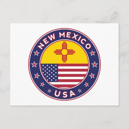 Nieuw Mexico Briefkaart (Voorkant)