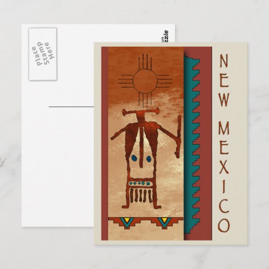 Nieuw Mexico Briefkaart (Voorkant / Achterkant)