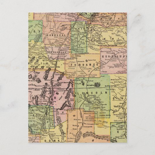 Nieuw Mexico Briefkaart (Voorkant)