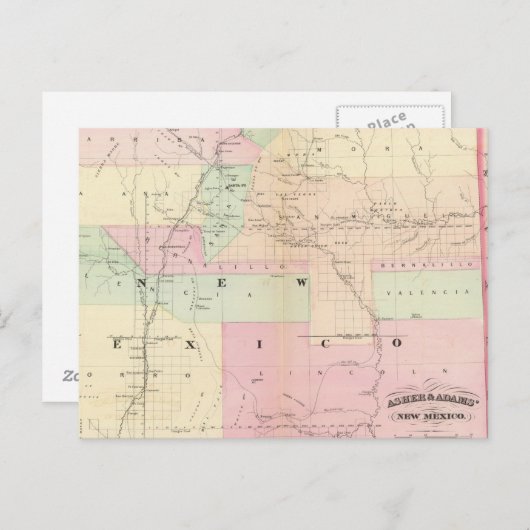 Nieuw Mexico Briefkaart (Voorkant / Achterkant)