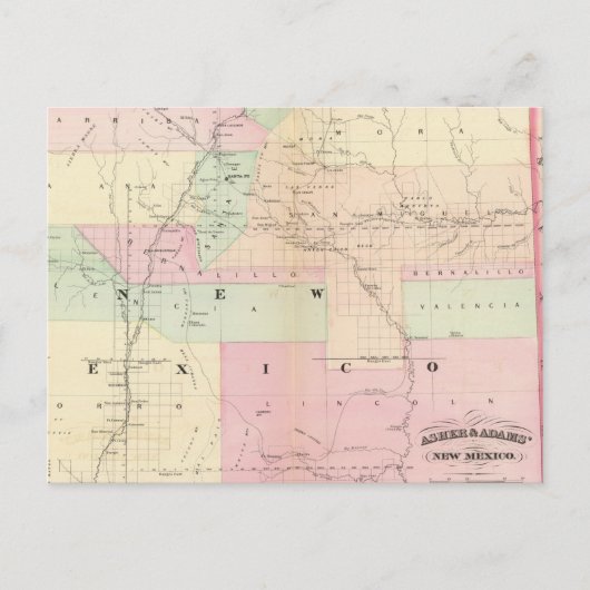 Nieuw Mexico Briefkaart (Voorkant)