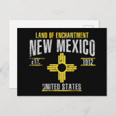 Nieuw Mexico Briefkaart (Voorkant / Achterkant)
