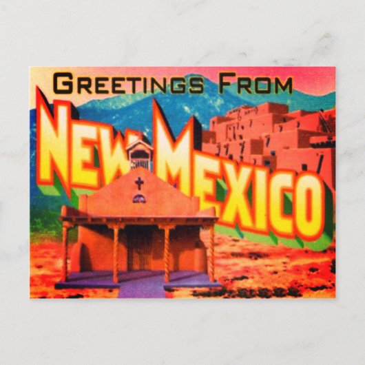 Nieuw Mexico-Briefkaart Briefkaart (Voorkant)