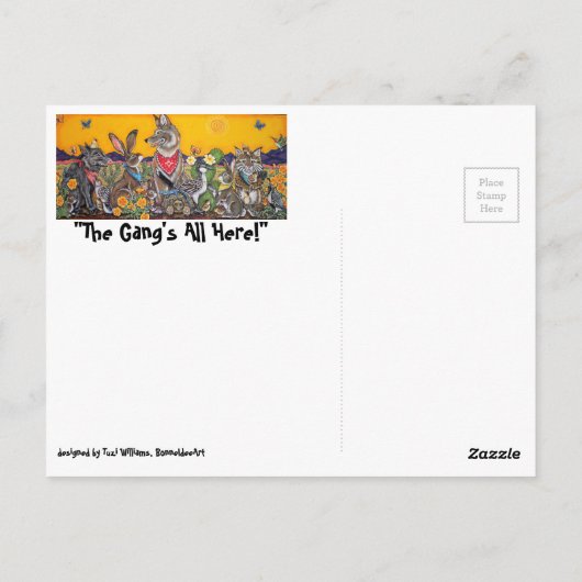 Nieuw Mexico-Briefkaart met woestijn - zuidwesteli Briefkaart (Achterkant)