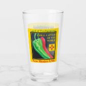 Nieuw Mexico Chili Land van Betovering Tea Beer Glas (Achterkant)