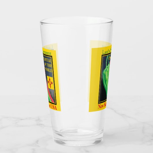 Nieuw Mexico Chili Land van Betovering Tea Beer Glas (Rechts)