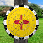 Nieuw Mexico-dartboard en Nieuw-Mexicaans vlaggenb Dartbord<br><div class="desc">Dartboard: New Mexico & New Mexican flag darts,  familieleuke games - hou van mijn land,  zomergames,  vakantie,  vaders dag,  verjaardagsfeest,  universiteitsstudenten/sportfans</div>
