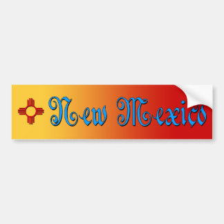 Nieuw-Mexico en Zia Bumpersticker
