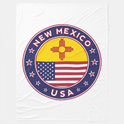 Nieuw Mexico Fleece Deken (Voorkant)