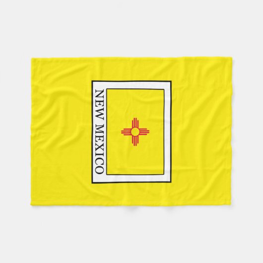 Nieuw Mexico Fleece Deken (Voorkant (Horizontaal))