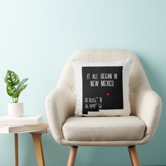 Nieuw-Mexico GPS-coördinaten Kussen (Stoel)