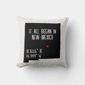 Nieuw-Mexico GPS-coördinaten Kussen (Voorkant)