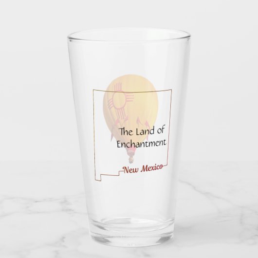 Nieuw-Mexico-het land van betoging Glas (Achterkant)