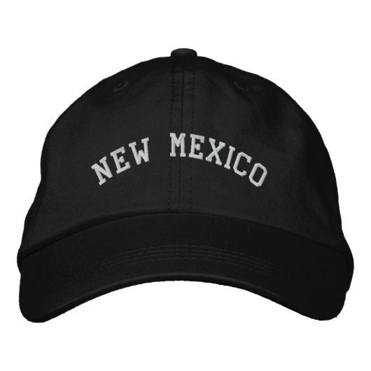 Nieuw Mexico, instelbaar Pet zwart (Voorkant)