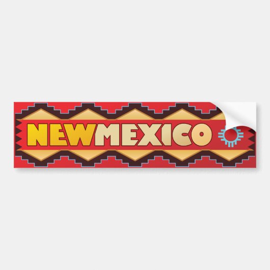 Nieuw-Mexico - Land van bestemming Bumpersticker (Voorkant)