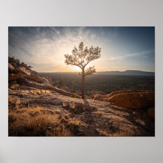 Nieuw Mexico Landschapsfoto Poster (Voorkant)