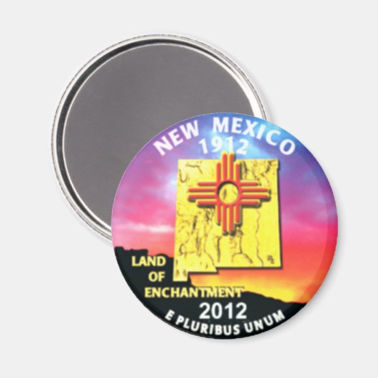 Nieuw Mexico Magneet (Voorkant / Achterkant)