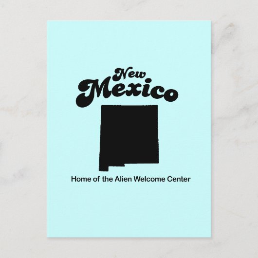 Nieuw Mexico Motto - Alien Welcome Center Briefkaart (Voorkant)