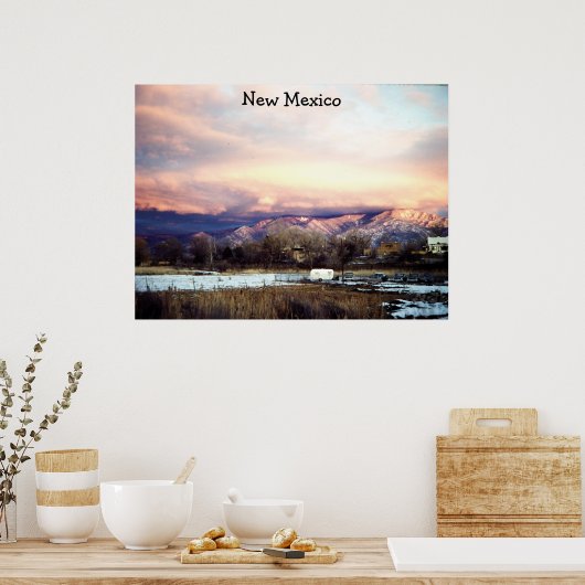 Nieuw Mexico-poster Poster (Keuken)