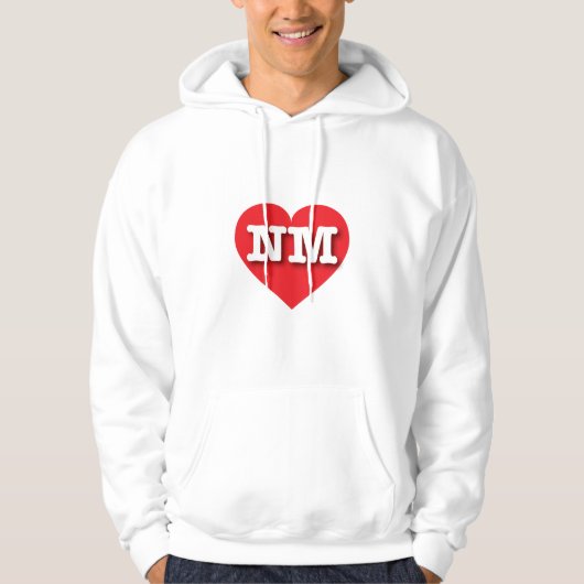 Nieuw Mexico Red Heart - Ik hou van NM Hoodie (Voorkant)