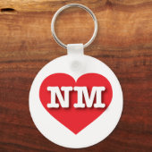 Nieuw Mexico Red Heart - Ik hou van NM Sleutelhanger (Voorkant)