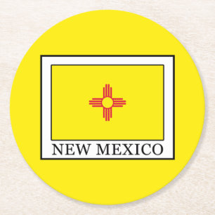 Nieuw Mexico Ronde Kartonnen Onderzetter
