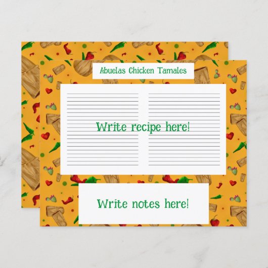 Nieuw Mexico Rood & Groen Chili Tamales Zia Nopale (Voorkant / Achterkant)