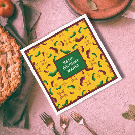 Nieuw Mexico Rood & Groen Chili Tamales Zia Nopale Servet