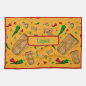 Nieuw Mexico Rood & Groen Chili Tamales Zia Nopale Theedoek (Horizontaal)