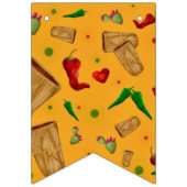 Nieuw Mexico Rood & Groen Chili Tamales Zia Nopale Vlaggetjes (Eerste vlag)