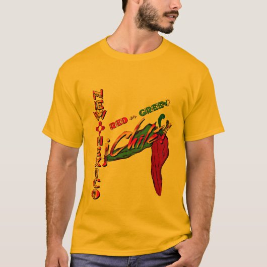 Nieuw Mexico - Rood of Groen? T-shirt (Voorkant)