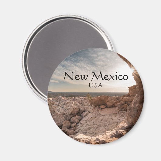 Nieuw-Mexico-souvenir Magneet (Voorkant / Achterkant)