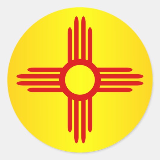 Nieuw-Mexico (SP) Ronde Sticker (Voorkant)