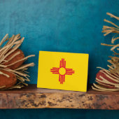 Nieuw Mexico Staatsvlagontwerp Fotoplaat (Zijkant)