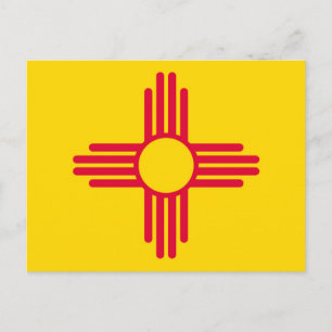 Nieuw Mexico State Flag Design Decor Briefkaart