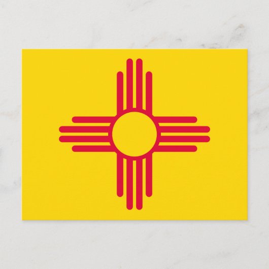 Nieuw Mexico State Flag Design Decor Briefkaart (Voorkant)