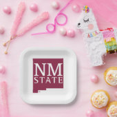 Nieuw-Mexico State Papieren Bordje (Feest)