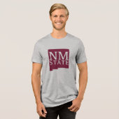 Nieuw-Mexico State Tri-Blend Shirt (Voorkant volledig)