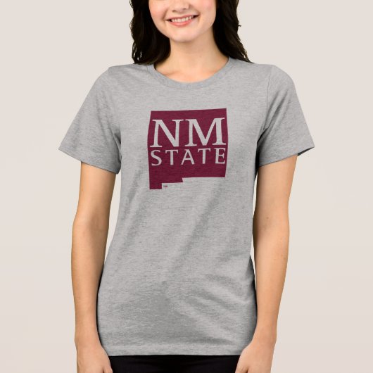 Nieuw-Mexico State Tri-Blend Shirt (Voorkant)