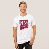 Nieuw-Mexico State Tri-Blend Shirt (Voorkant volledig)