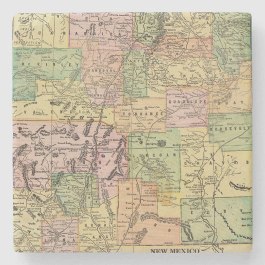Nieuw Mexico Stenen Onderzetter (Voorkant)
