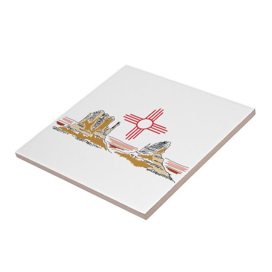 Nieuw Mexico Tegeltje (Zijkant)