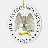 Nieuw Mexico-teken Keramisch Ornament (Links)