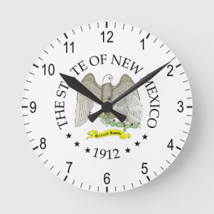 Nieuw Mexico-teken Ronde Klok