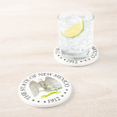 Nieuw Mexico-teken Zandsteen Onderzetter (Zijkant)