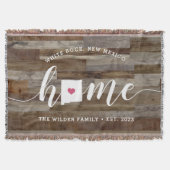 Nieuw-Mexico Thuisstaat Persoonlijk Rustiek Deken (Voorkant)