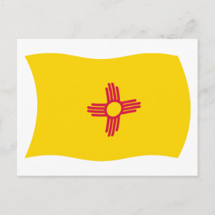 Nieuw-Mexico Vlag Ansichtkaart Briefkaart