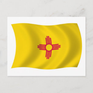 Nieuw-Mexico Vlag Ansichtkaart Briefkaart