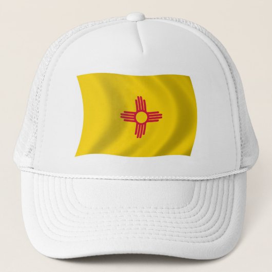 Nieuw-Mexico Vlag Hoed Trucker Pet (Voorkant)
