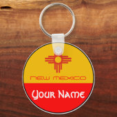 Nieuw-Mexico - VLAG Sleutelhanger (Voorkant)